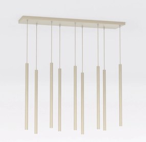 Lampadario a Sospensione in Acciaio SELTER 9 Mokka 9xG9