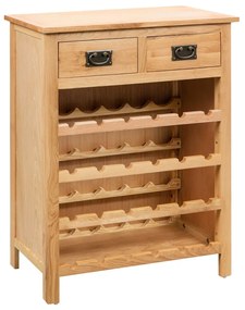 Cantinetta Portavini 72x32x90 Cm İn Massello Di Rovere /