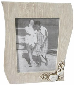 portafoto shabby chic onda cm 18,5 x 2,5 x 24,5 h