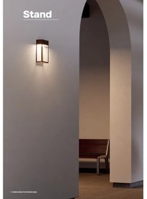 Redo 90604 - Applique da esterno LED STAND, 20 W / 230 V, IP65, marrone
