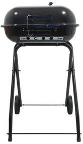 Griglia a carbone portatile nera