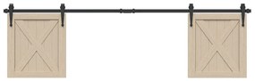 Kit Anta Scorrevole Per Armadio 183 Cm İn Acciaio Al Carbonio /