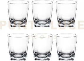 Tumbler bicchieri bassi set 6 pezzi trasparenti