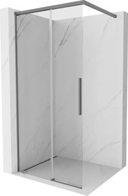 Mexen Rox parete doccia Walk-in 120 x 200 cm, trasparente 8 mm, canna di fucile - 8C2-120-003-95-00