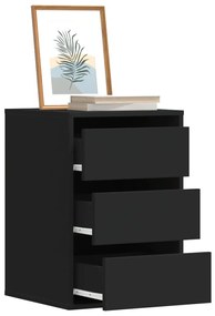 Cassettiera Angolare Nera 40x41x58 Cm İn Legno Multistrato /