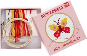 Set creativo punto-croce Cross-stitch Kit Butterfly - Rex London