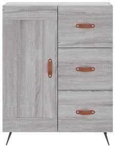 Credenza grigio sonoma 69,5x34x90 cm in legno multistrato