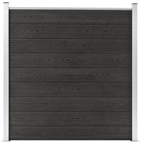 Pannello Di Recinzione İn Wpc 180x186 Cm Grigio /
