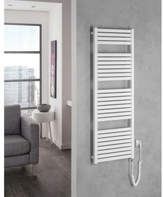 Aqualine - Radiatore elettrico da bagno TONDI-E 500W/230V 133 cm bianco
