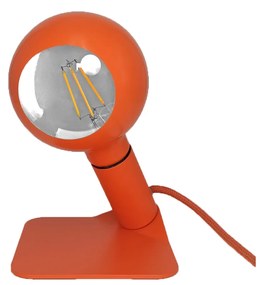Filotto Iride arancio lampada da tavolo con lampadina