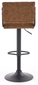 Sgabello 109x46 cm nero/marrone