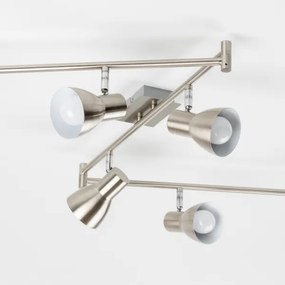 Faretto LED 6xE14/5W/230V cromo opaco