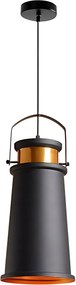 Lampada da soffitto ASTI A Nero/Oro