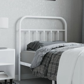 Testiera İn Metallo Bianco 80 Cm /