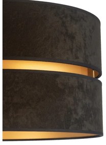 Duolla - Lampada con piedistallo DUO 1xE27/60W/230V diametro 44 cm nero/bianco