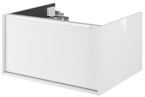 Mobile da bagno sotto lavabo Neo marrone laccato lucido L 60 x H 32 x P 48 cm 1 cassetto, lavabo non incluso