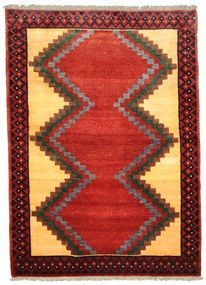 Gabbeh Tappeto persiano 150x110 Rosso (Iran) Annodato A Mano