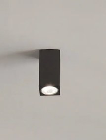 Faretto in alluminio aloa 1 luce pl-aloa-nero