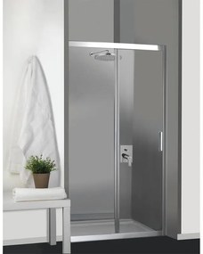 Porta doccia scorrevole Futura, L 120 cm x H 190 cm x SP 6 mm, profilo cromo