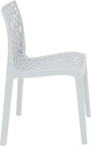 Sedia Gruvyer Per Cucina Bar Casa Impilabile Senza Braccioli Bianca Grandsoleil