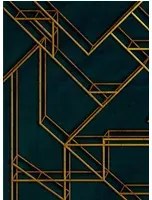 Coordonne Wandbild L Geometric - Dark Blue
