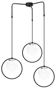 Apparecchio a sospensione in metallo nero Opviq luci Nazarios - Opviq lights