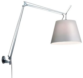 Tolomeo Mega Applique da Parete con Interruttore Ø320 Alu/Grigio - Artemide