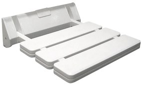 Aqualine - Sedile pieghevole per doccia 32x32,8 cm bianco