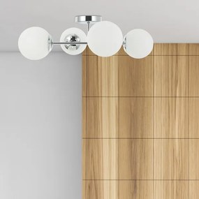 Plafoniera MADDIE 4xE14/5W/230V cromo lucido