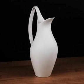 Vaso in ceramica bianco 33x17x19 cm
