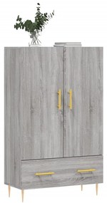 Credenza grigio sonoma 69,5x31x115 cm in legno multistrato