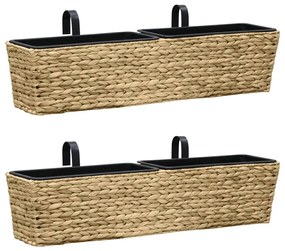 Fioriere 2 Pz İn Giacinto Intrecciato /