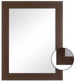Specchio da parete 64 x 1,5 x 86 cm Marrone DMF