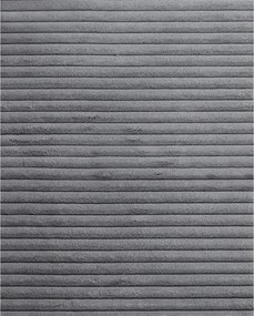 Divano letto angolare in velluto a coste grigio chiaro Hartford - Støraa