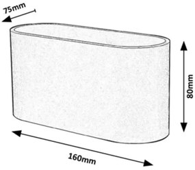Rabalux 7024 - Applique KAUNAS 1xG9/10W/230V bianco