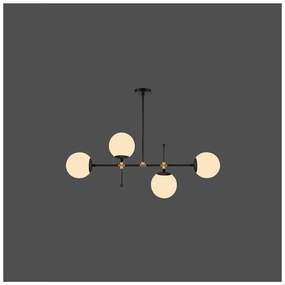 Apparecchio a sospensione nero, altezza 57 cm Kruva - Squid Lighting