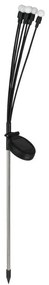 Lampada LED solare MULTI LED/0,06W/1,2V 150 mAh IP44 nero