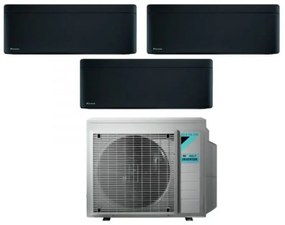 Daikin - Climatizzatore Condizionatore Bluevolution Trial Split Inverter serie stylish total black 7+7+15 con 3MXM52N R-32 Wi-Fi Integrato
