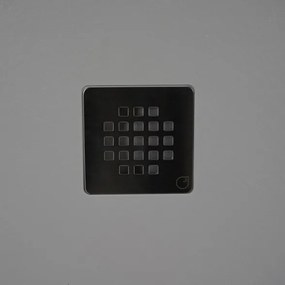 Piatto doccia in mineralmarmo 80x120 cm grigio chiaro effetto pietra con griglia e piletta sifonata