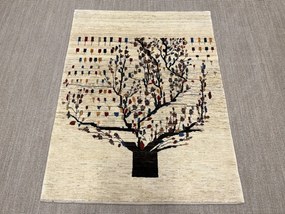 Gashguli Tappeto 150x200 Beige (Iran) Annodato A Mano