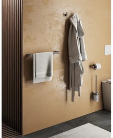 Gedy - Portarotolo per carta igienica PIRENEI grigio metallizzato