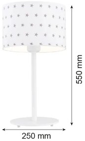 Argon 4125 - Lampada da tavolo MAGIC 1xE27/15W/230V bianco