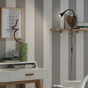 Lampada con clip 1xGU10/3W/230V nera