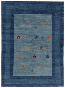 Gabbeh Tappeto 190 x 140 Blu (Iran) Annodato A Mano
