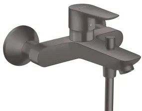Rubinetto per vasca Talis E per muro nero spazzolato HANSGROHE