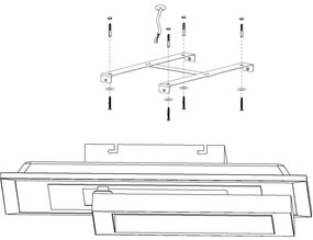 Eglo 99312 - Plafoniera LED RGB SAVATAEILA-C LED/20W/230V + T