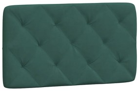 Letto con materasso verde scuro 90x190 cm in velluto