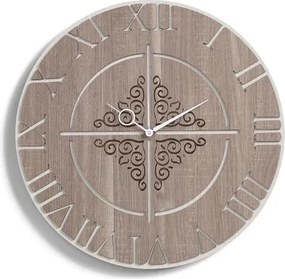 Orologio da parete tondo D50 ROMA moderno in legno laminato TRS