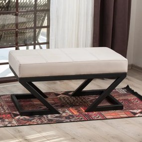 Pouf RINA 45x90 cm beige