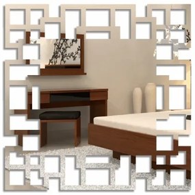 Specchi quadrati adesivi a labirinto